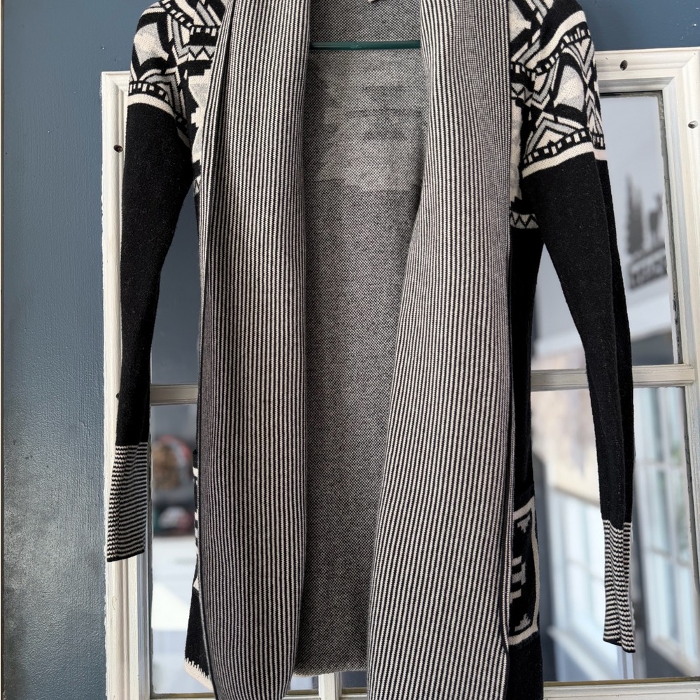 Ruby Moon Striped Black and White Jacket